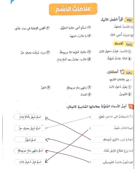 حل كتاب عربي رابعه6 حل كتاب عربي رابعه6